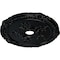 Ekena Millwork Attica with Rose Ceiling Medallion (Canopies up to 4 1/2"), 26"OD x 3 3/4"ID x 1 1/2"P, Jet Black CM26ATBLF - alternate 2